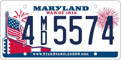 MD license plate 4MD5574