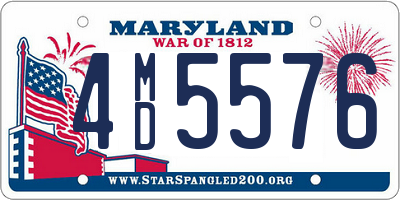 MD license plate 4MD5576