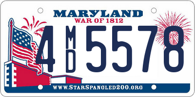 MD license plate 4MD5578