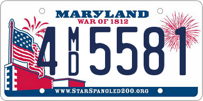 MD license plate 4MD5581