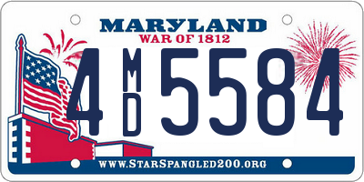 MD license plate 4MD5584