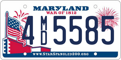 MD license plate 4MD5585