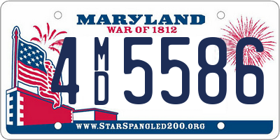 MD license plate 4MD5586