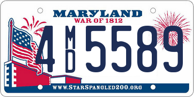 MD license plate 4MD5589