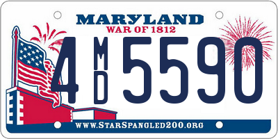 MD license plate 4MD5590