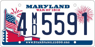 MD license plate 4MD5591