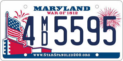 MD license plate 4MD5595