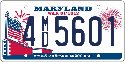 MD license plate 4MD5601