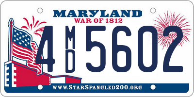 MD license plate 4MD5602