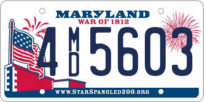 MD license plate 4MD5603