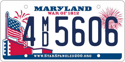 MD license plate 4MD5606