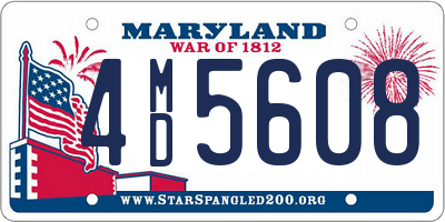 MD license plate 4MD5608