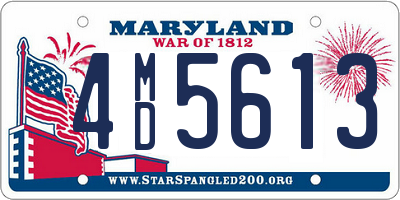 MD license plate 4MD5613