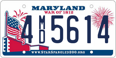 MD license plate 4MD5614