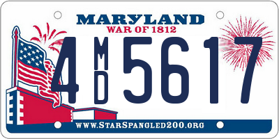 MD license plate 4MD5617