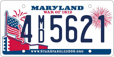 MD license plate 4MD5621