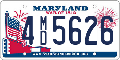 MD license plate 4MD5626