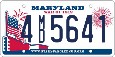 MD license plate 4MD5641