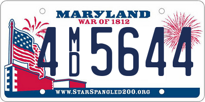 MD license plate 4MD5644