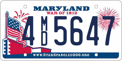 MD license plate 4MD5647