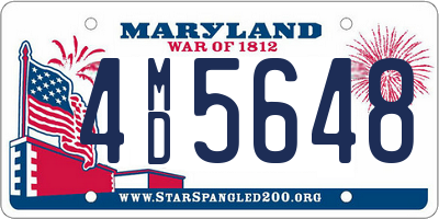 MD license plate 4MD5648