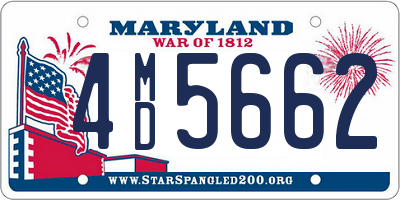 MD license plate 4MD5662