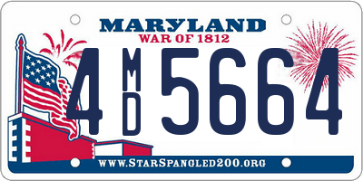MD license plate 4MD5664