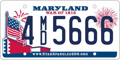 MD license plate 4MD5666