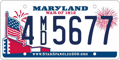 MD license plate 4MD5677