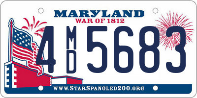 MD license plate 4MD5683
