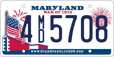 MD license plate 4MD5708