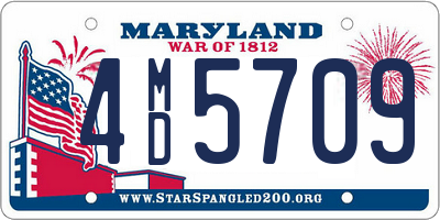 MD license plate 4MD5709