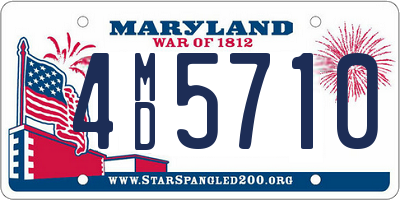 MD license plate 4MD5710