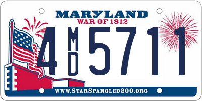 MD license plate 4MD5711