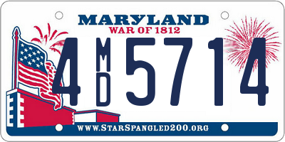 MD license plate 4MD5714