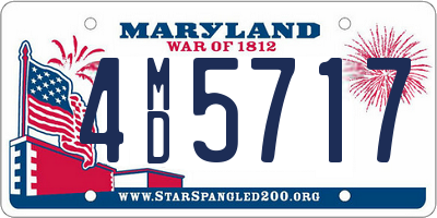 MD license plate 4MD5717