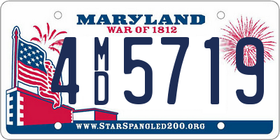 MD license plate 4MD5719