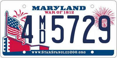 MD license plate 4MD5729