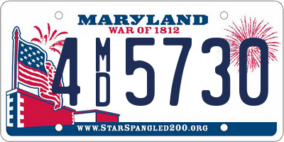 MD license plate 4MD5730