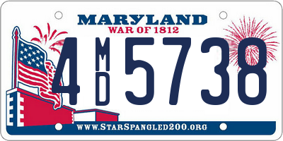 MD license plate 4MD5738