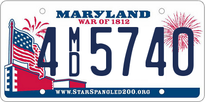 MD license plate 4MD5740