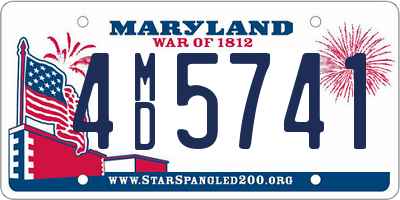 MD license plate 4MD5741