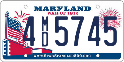 MD license plate 4MD5745