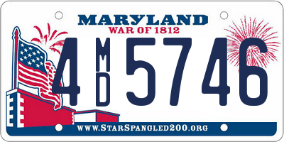 MD license plate 4MD5746