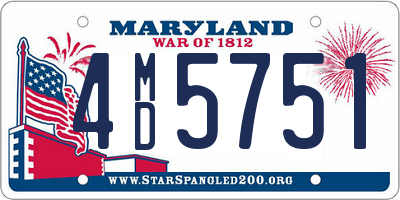 MD license plate 4MD5751
