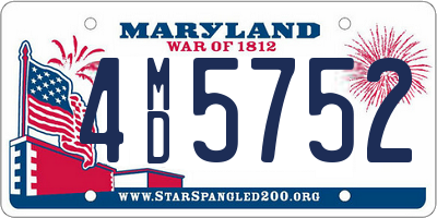 MD license plate 4MD5752