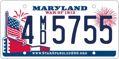 MD license plate 4MD5755