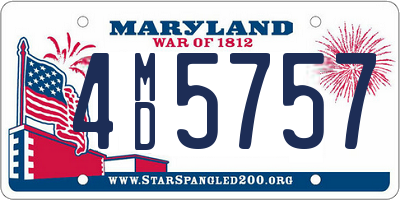 MD license plate 4MD5757