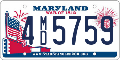 MD license plate 4MD5759