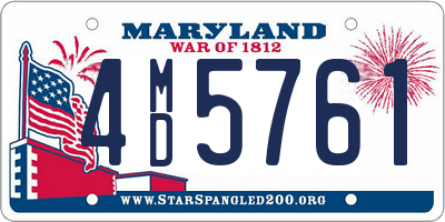 MD license plate 4MD5761